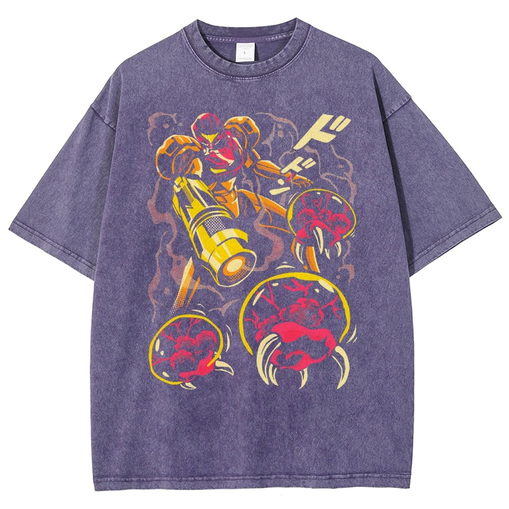 LARVA SWARM Vintage Distressed T-shirt