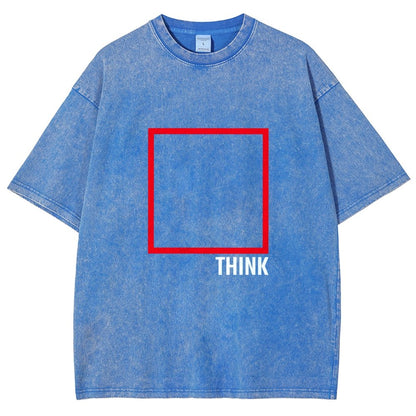 Think Outside The Box Vintage Distressed T-shirt