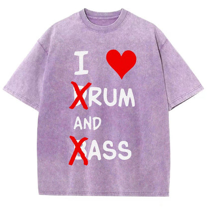 I Love dRum And bAss Vintage Distressed T-shirt