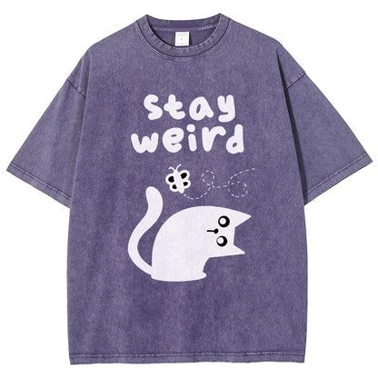 Weird Forever Vintage Distressed T-shirt