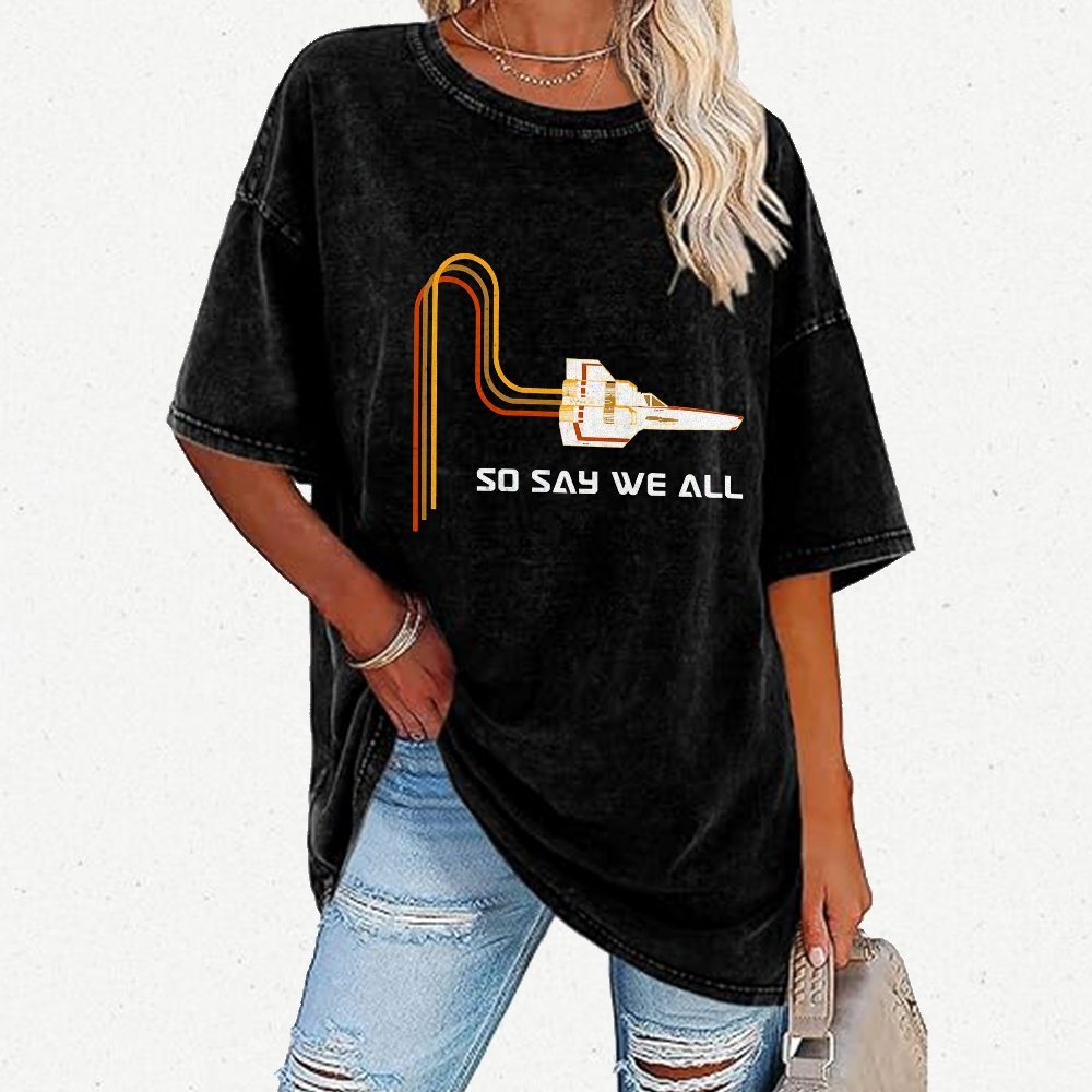 So Say We All Vintage Distressed T-shirt