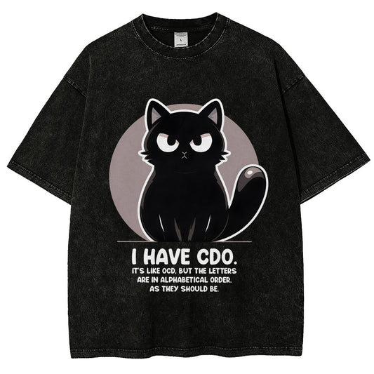 OCD vs CDO Vintage Distressed T-shirt