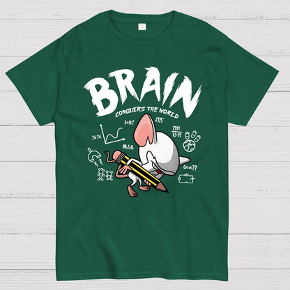 Brain Conquers The World! Geek T-Shirt
