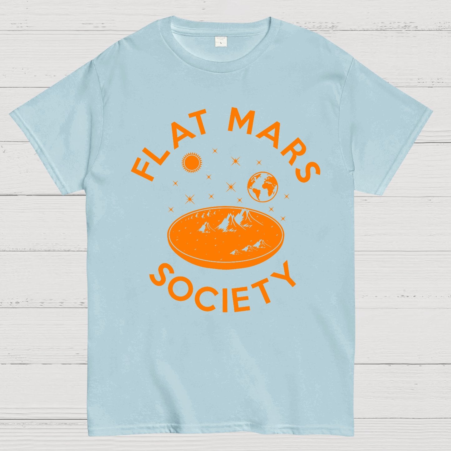 Flat mars society Nerdy T-Shirt