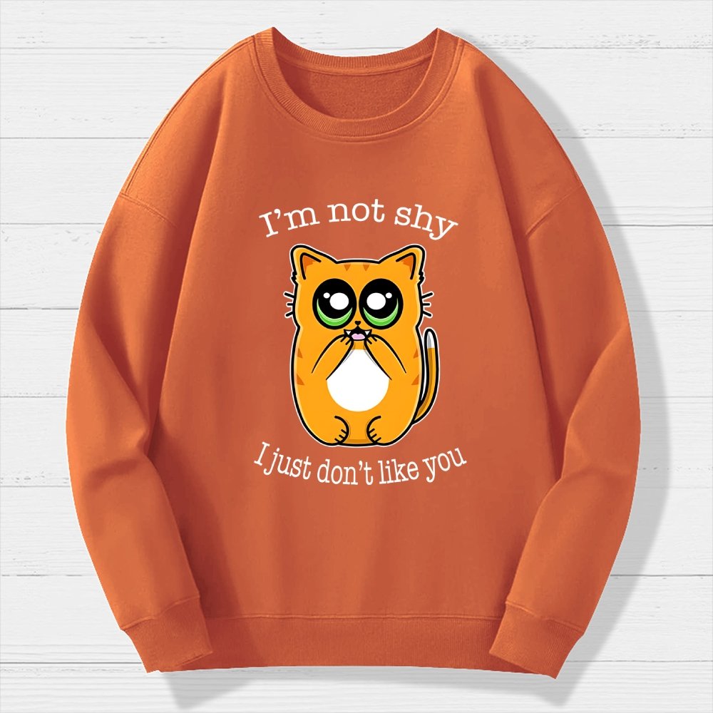 Not Shy Geek Cotton Sweatshirt