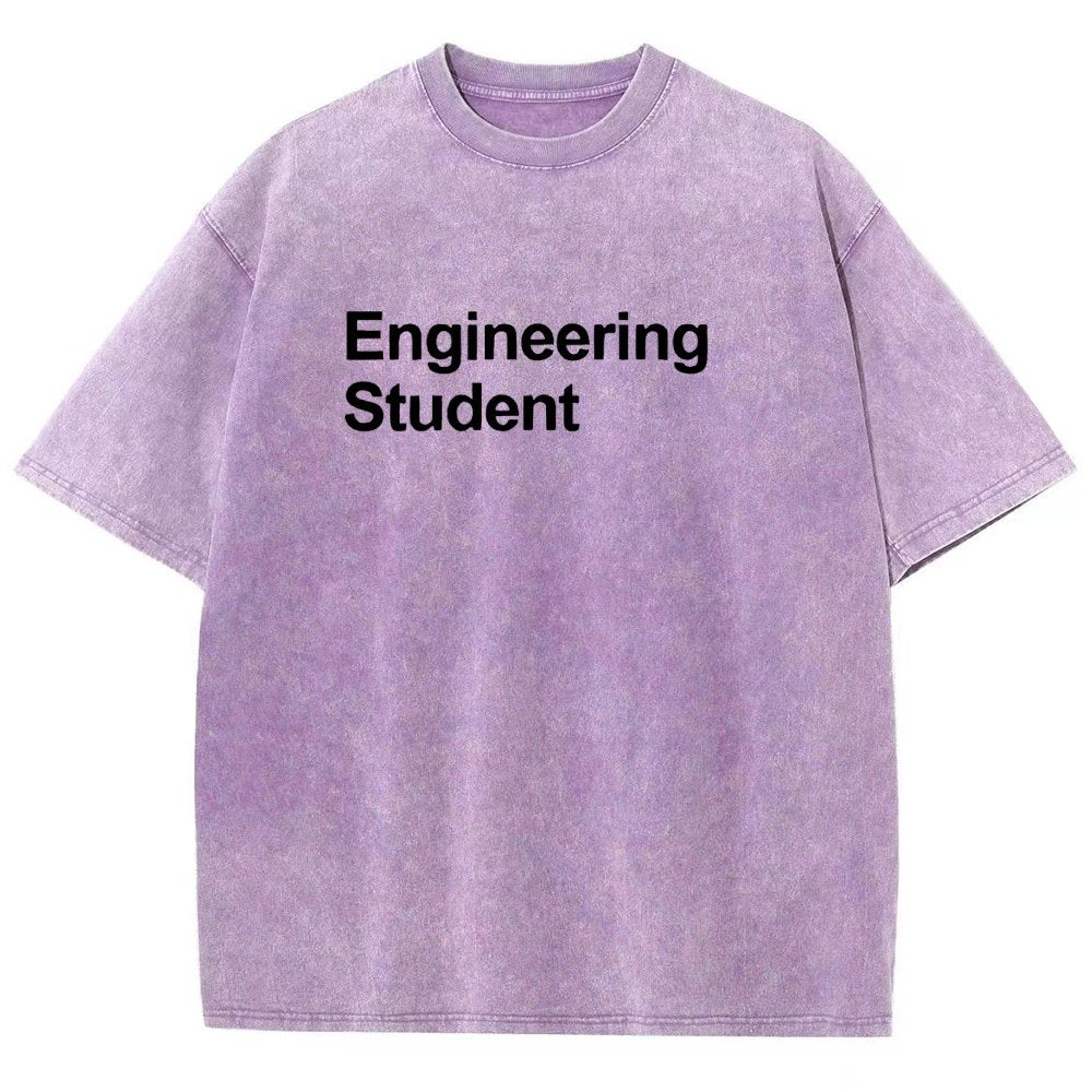 Engineering Student Unisex Fit Washed T-Shirt