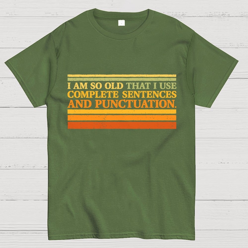 Complete Sentences and Punctuation Unisex Geek T-Shirt