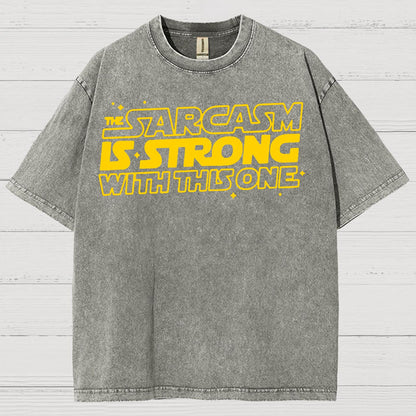 Strong Sarcasm Vintage Distressed T-shirt