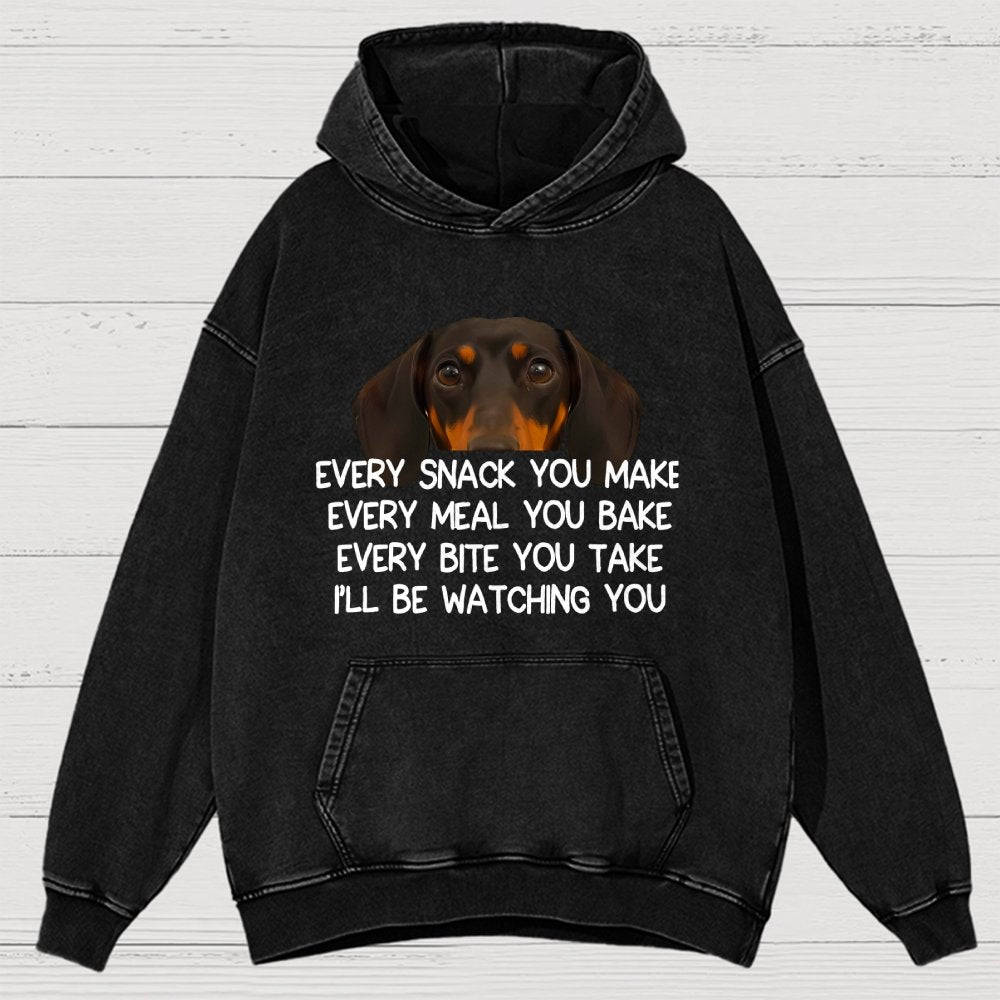 Every Snack You Make Vintage Distressed Hoodie