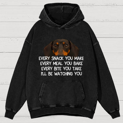 Every Snack You Make Vintage Distressed Hoodie