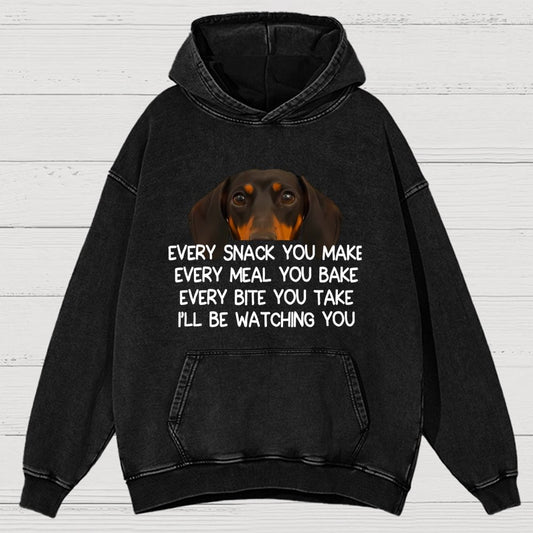 Every Snack You Make Vintage Distressed Hoodie