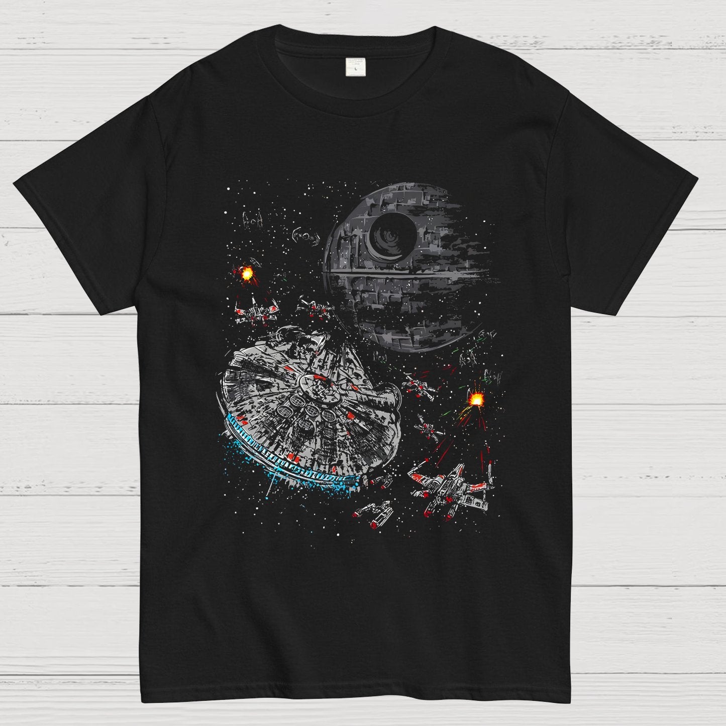 Epic Space Battle Geeky T-Shirt