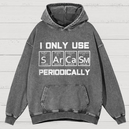 Sarcasm Periodic Table Element Vintage Distressed Hoodie