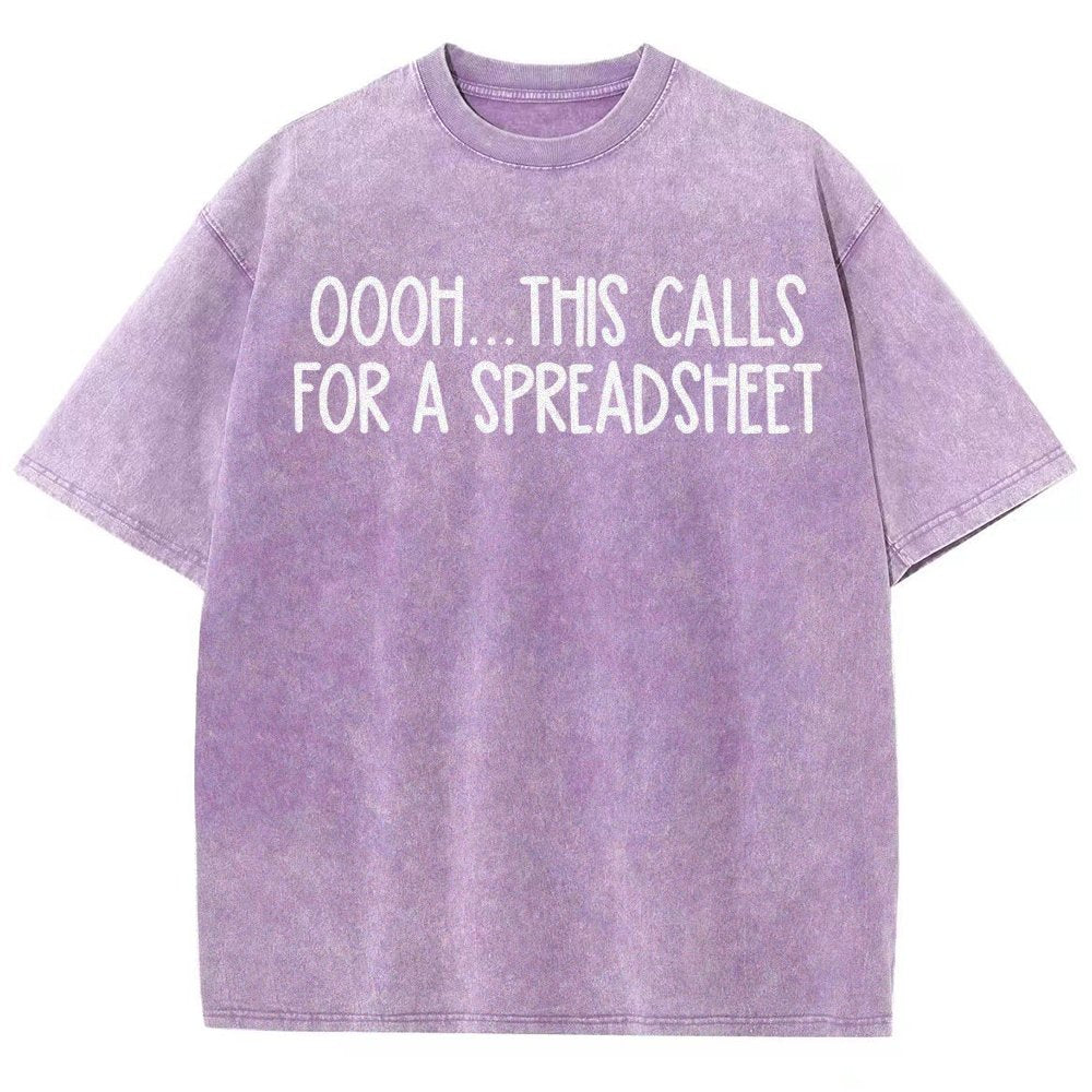 Oooh This Calls For A Spreadsheet Vintage Distressed T-shirt