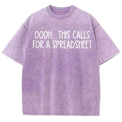 Oooh This Calls For A Spreadsheet Vintage Distressed T-shirt