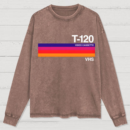 Dusk Video Cassette VHS Washed Long Sleeve Tee