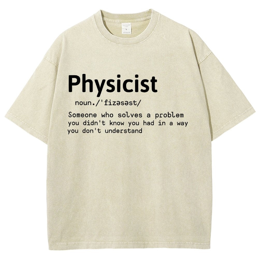 Physics Lover Vintage Distressed T-shirt