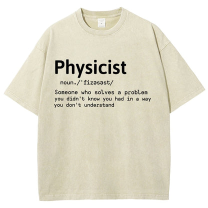 Physics Lover Vintage Distressed T-shirt