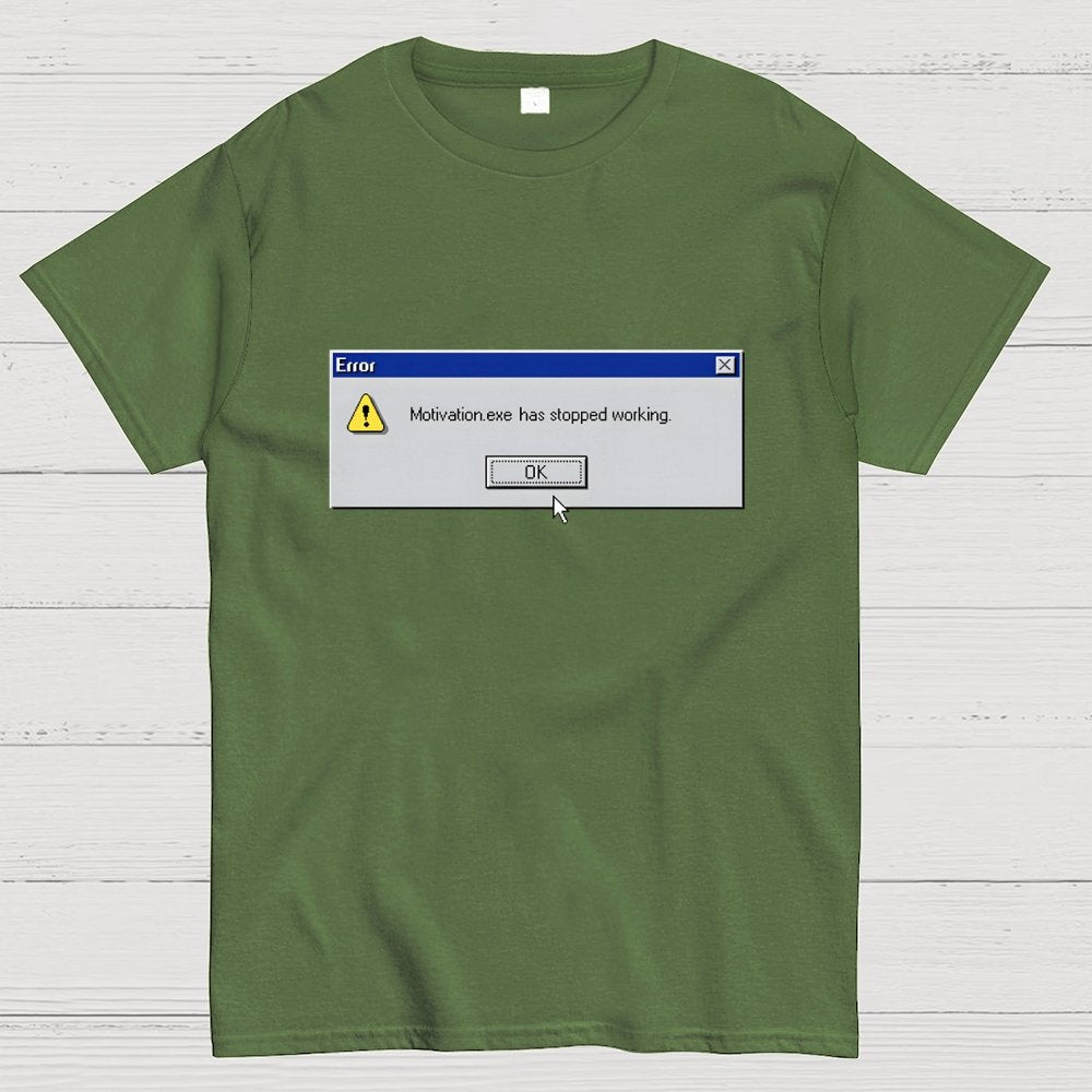 Motivation Error Geek T-Shirt