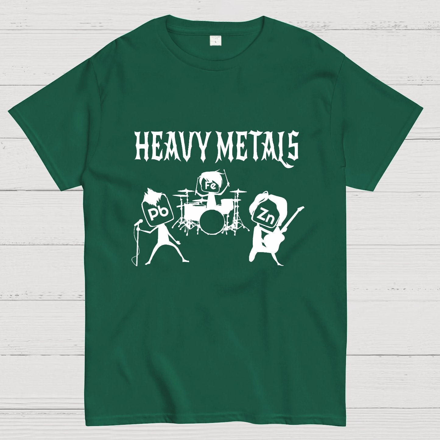 Saying Heavy Metals Rocks Chemistry Geeky T-Shirt