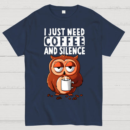 Coffee And Silence Geek T-Shirt
