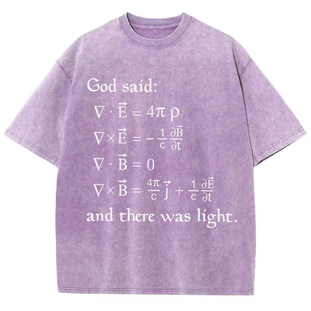 God said Funny math Vintage Distressed T-shirt