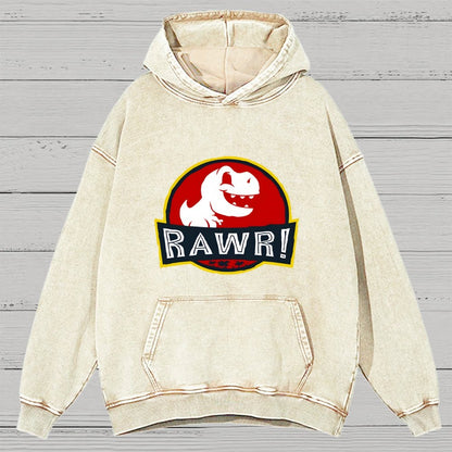 RAWR! Vintage Distressed Hoodie