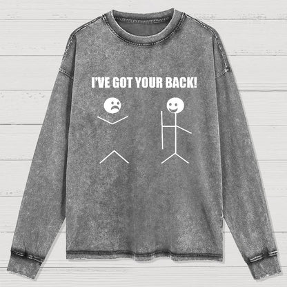 I've Got Your Back Geeks Washed Long Sleeve Tee