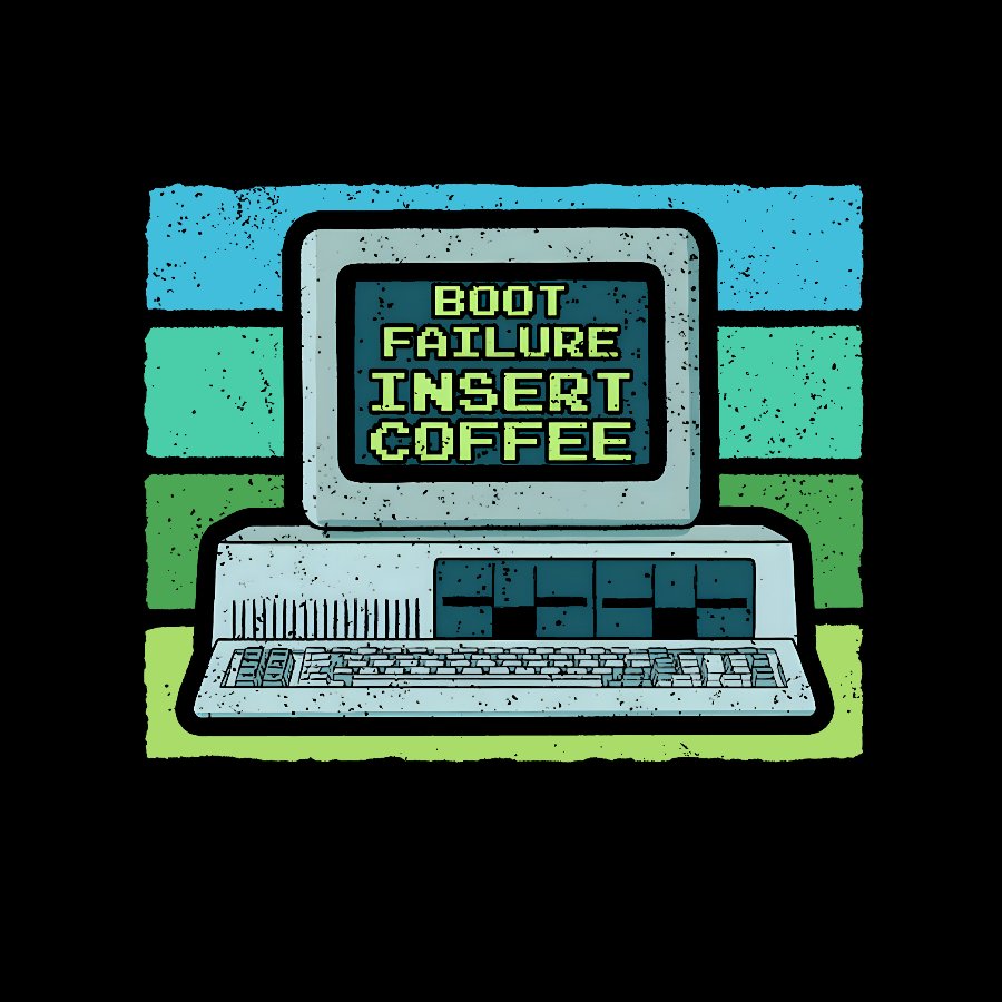 Boot Failure - Insert Coffee Geek T-Shirt
