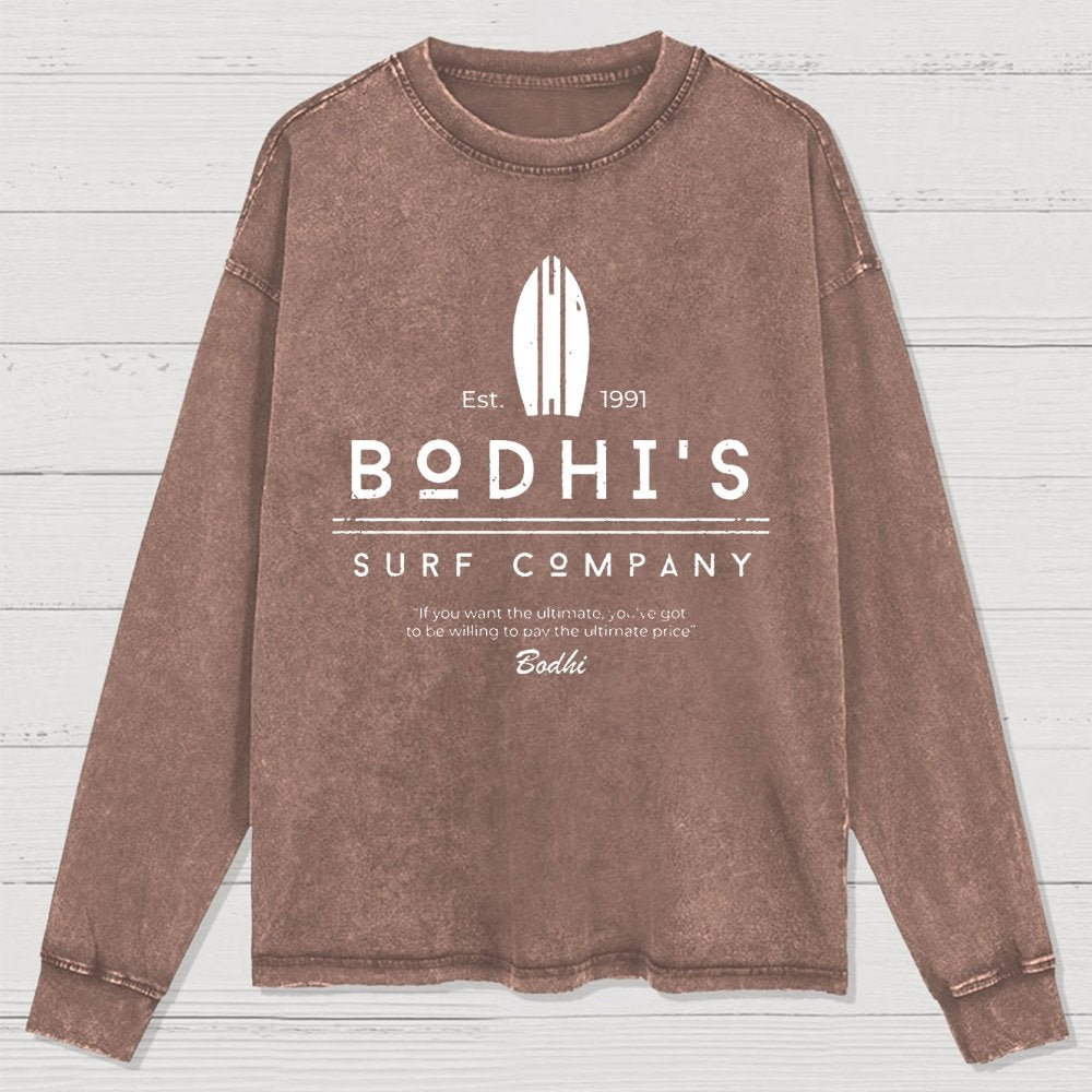 Bodhi's Surf Company Est. 1991 Washed Long Sleeve Tee