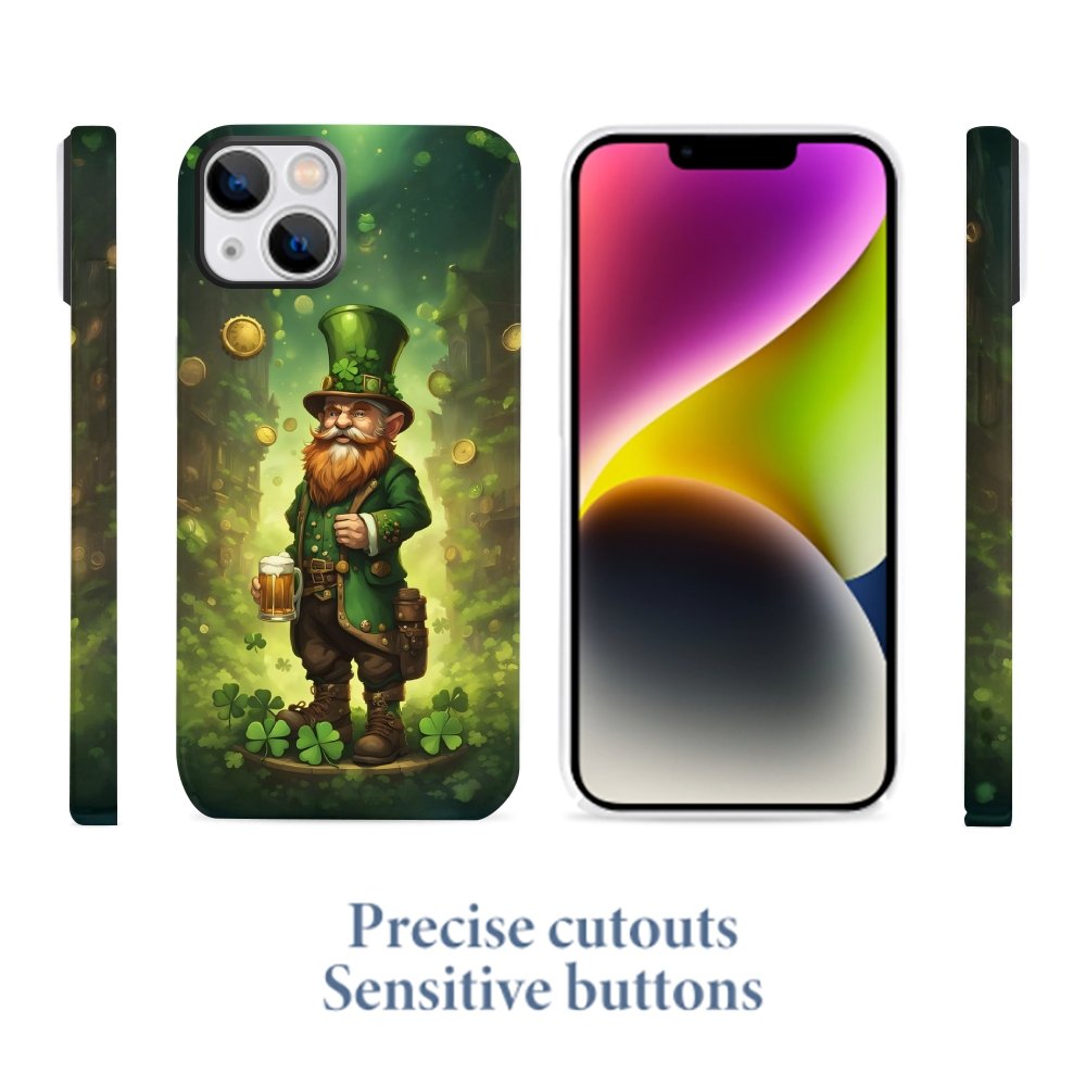 St. Patrick's Day Lucky Green Print Phone Cases