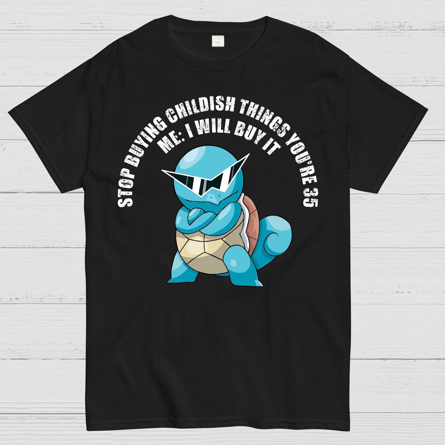 "Stop Buying Childish Things You're 35" funny Geek T-Shirt