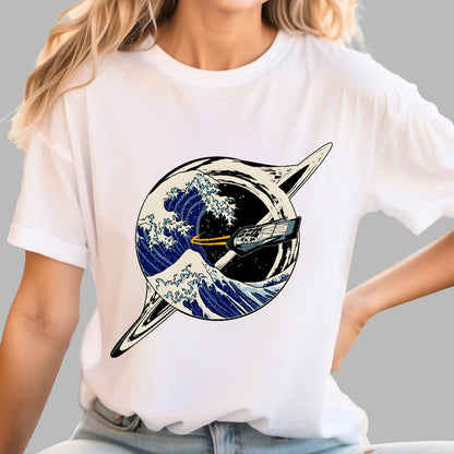 Interstellar Kanagawa Wave Geek T-Shirt
