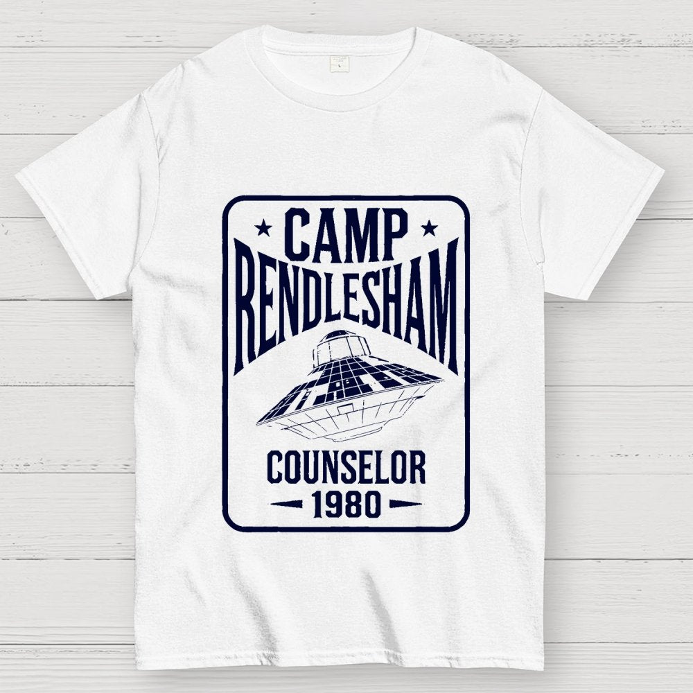 Camp Rendlesham Counselor 1980 UFO Unisex Geek T-Shirt