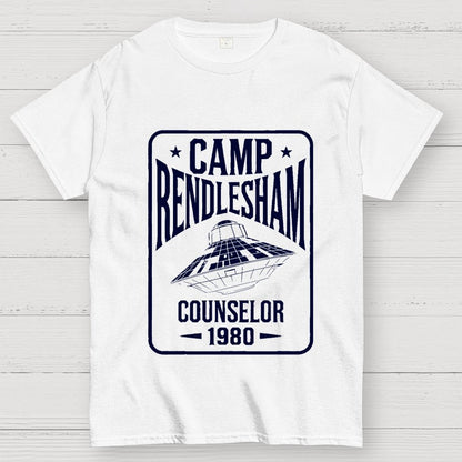 Camp Rendlesham Counselor 1980 UFO Unisex Geek T-Shirt