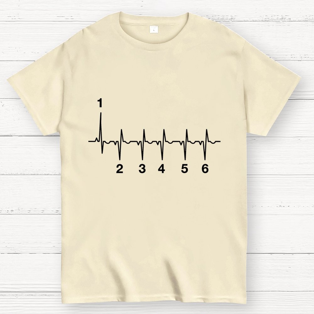Motorcycle Motorcyclist Heartbeat Geek T-Shirt