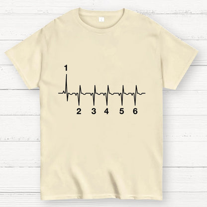 Motorcycle Motorcyclist Heartbeat Geek T-Shirt