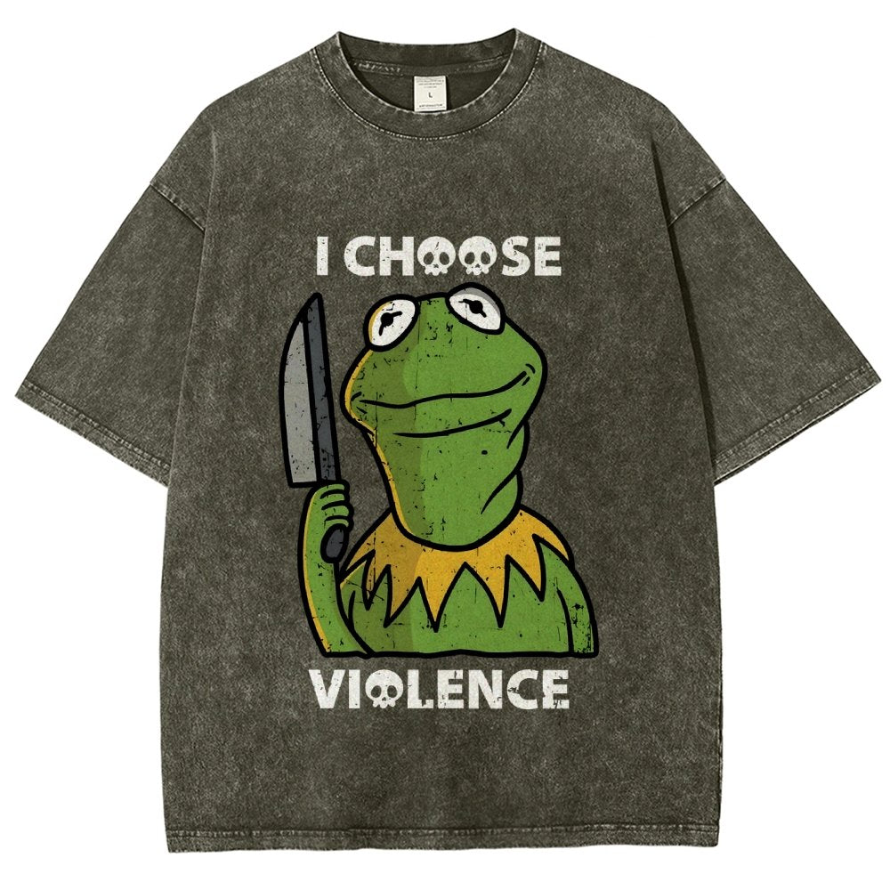 I Choose Violence Vintage Distressed T-shirt