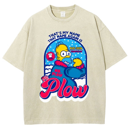 Mr. Snowplow Vintage Distressed T-shirt