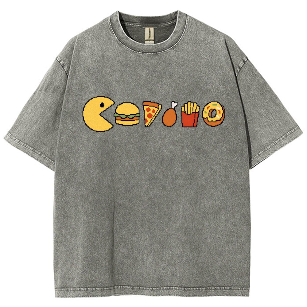 Snack-man Vintage Distressed T-shirt