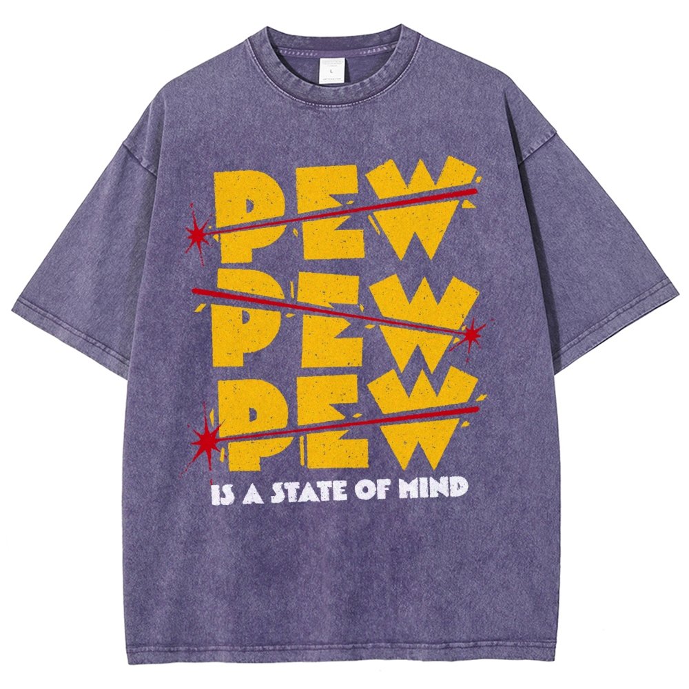 PEW PEW PEW Vintage Distressed T-shirt