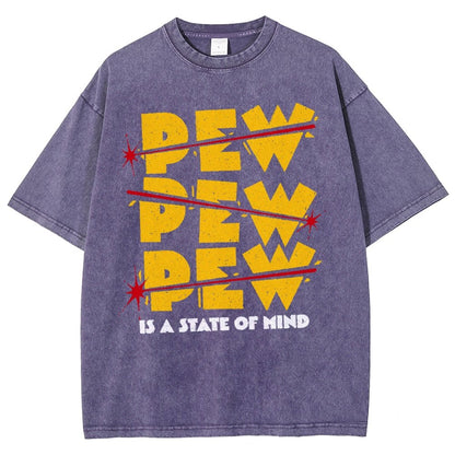 PEW PEW PEW Vintage Distressed T-shirt