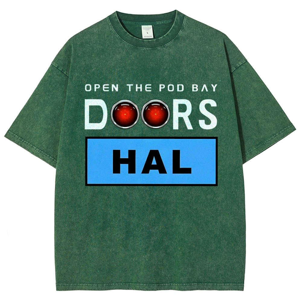 Open The Pod Bay Doors Hal Vintage Distressed T-shirt