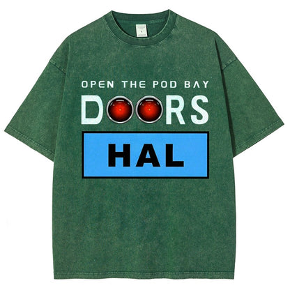 Open The Pod Bay Doors Hal Vintage Distressed T-shirt