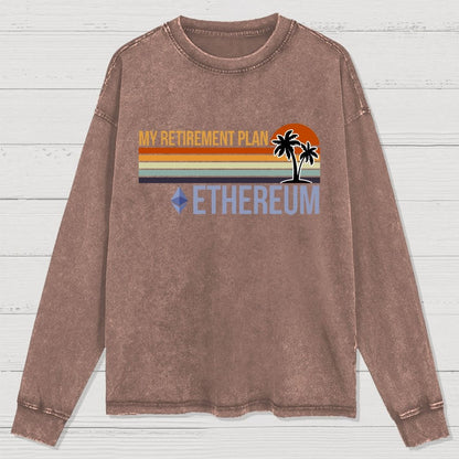 ETH Retirement Plan Washed Long Sleeve Tee