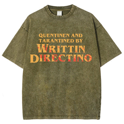Writtin Directino Vintage Distressed T-shirt