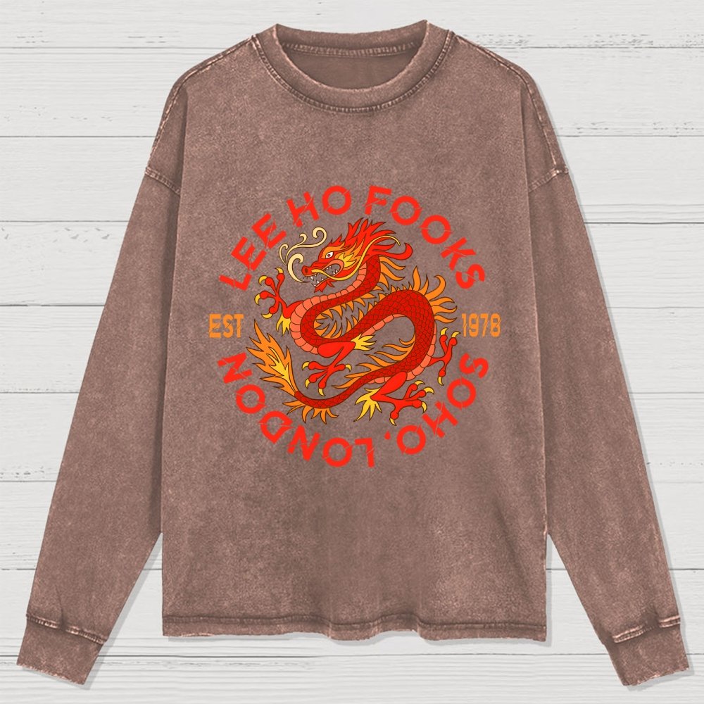 Mystery Place's (Mythical Beasts of London) Washed Long Sleeve Tee