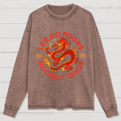 Mystery Place's (Mythical Beasts of London) Washed Long Sleeve Tee