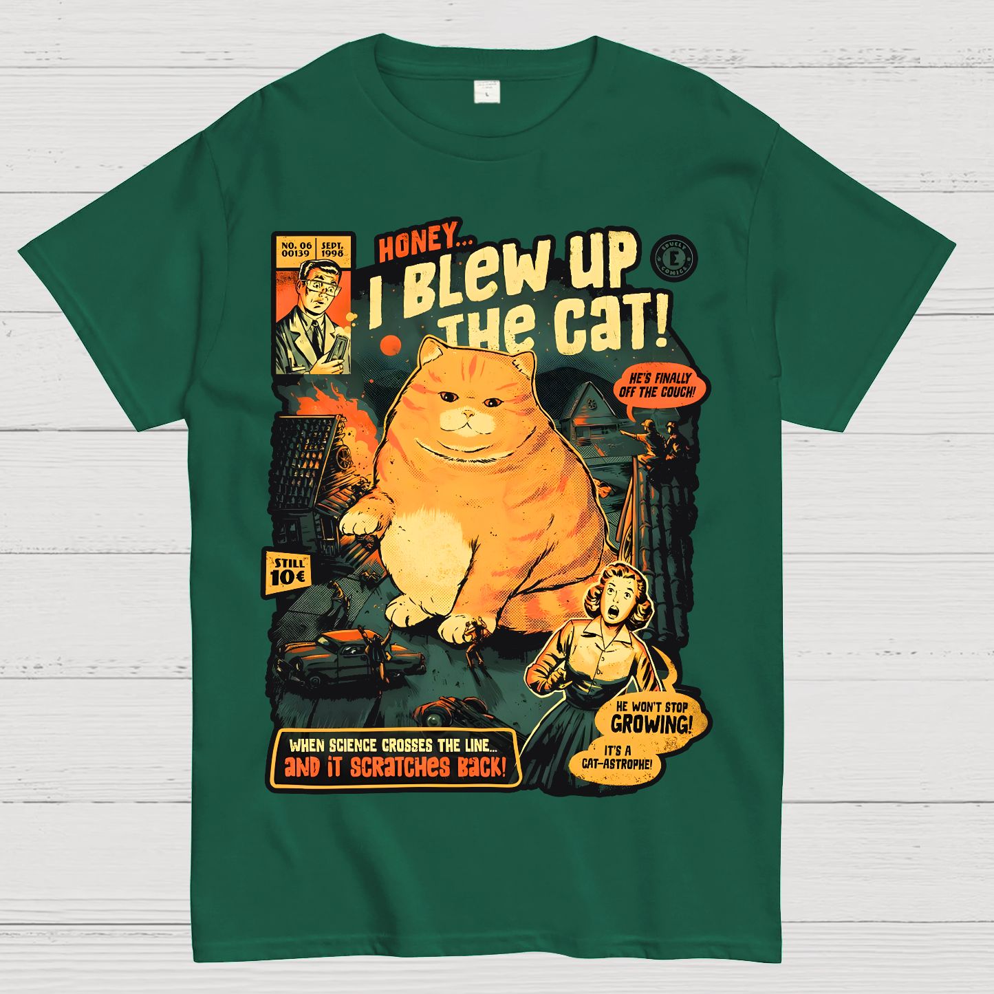 Honey I Blew Up The Cat Geek T-Shirt