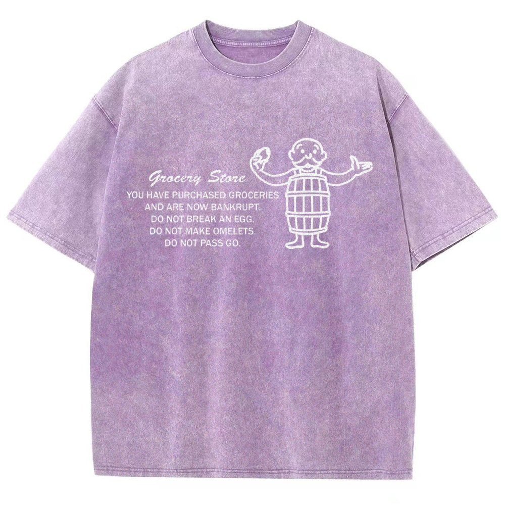 Chance on Eggs Pass Go Vintage Distressed T-shirt